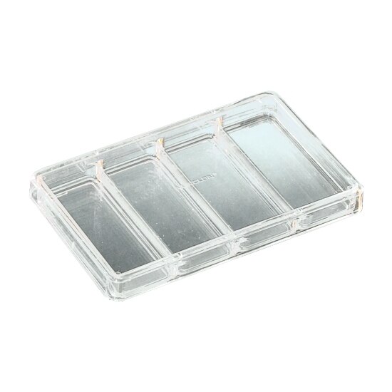 Nunc™ 267061 Rectangular 4-Well x 22mL Cell Culture Dish With Lid,  Non-Treated Polystyrene Sterile (Case of 100)
