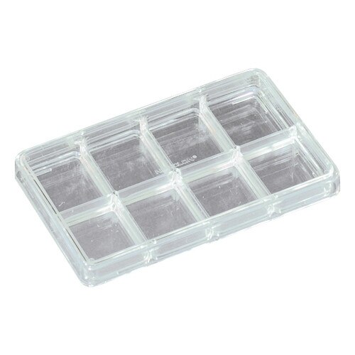 Nunc™ 267062 Rectangular 8Well x 11mL Cell Culture Dish With Lid, NonTrea