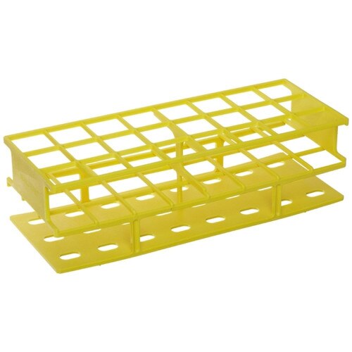 Nalgene® 59700216 Unwire™ Test Tube Rack for 16mm Tubes, 72Well, Yellow R