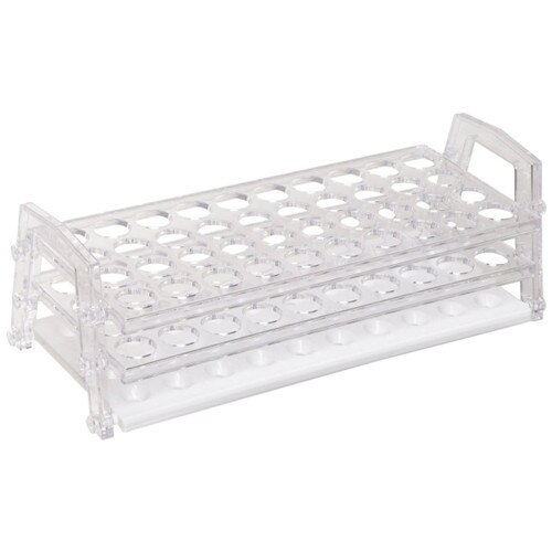 Nalgene® 59290030 Test Tube Rack for 25 to 30mm Tubes, 24Well, Clear Poly