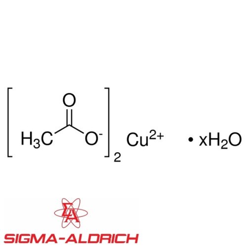 Sigma Aldrich 217557500G Copper (II) Acetate Monohydrate, ≥98, ACS Reagen