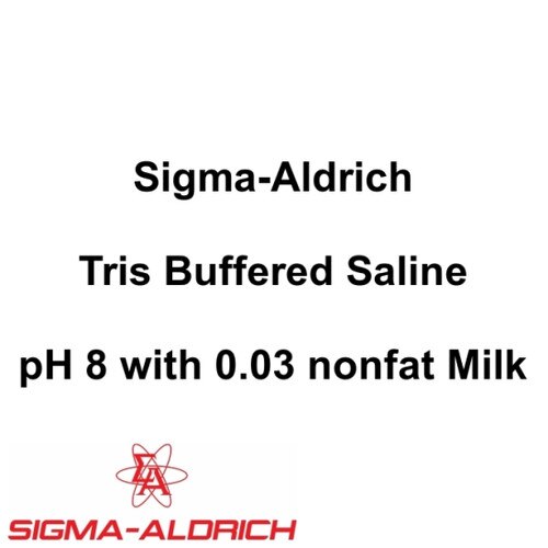 Sigma T879310PAK Tris Buffered Saline Powder with 3 NonFat Milk, pH 8.0