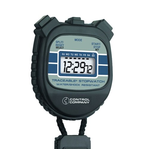 Control Company 1045 Traceable® Water/ShockResistant Stopwatch, Timing