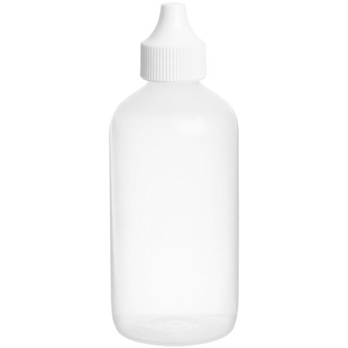 Wheaton® 211636 Plastic Dropper Bottle with Tip & Cap, 125mL, Natural LDPE,