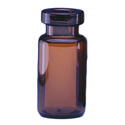 Wheaton® 223696 Amber Glass Serum Vial with 20mm Crimp Top Finish, 10mL