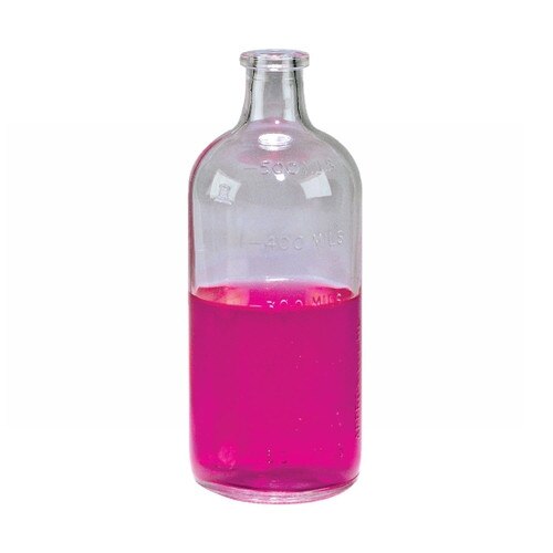 Wheaton® 223952 Graduated Clear Glass Serum Bottles with 30mm Crimp Top Fin