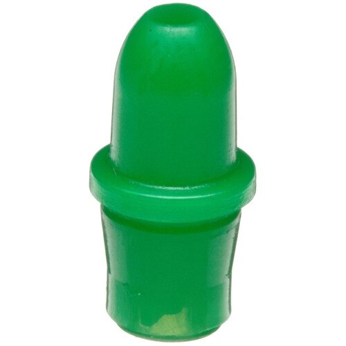 Wheaton® W242406-A Extended Controlled Dropper Tip, 8mm, Green Polyethylene