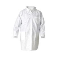 KleenGuard® A20 Disposable White Polypropylene Lab Coats for Particle Protection, Kimberly Clark