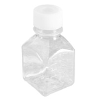 Nalgene® Square Media Bottles with Septum Cap, Clear PETG, Sterile, Tray Pack