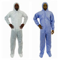 Ansell® AlphaTec® 1500 PLUS Coveralls with 3-Piece Hood & Attached Boots, Model 107, SMS Polypropylene