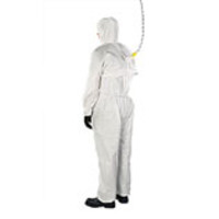 Ansell® AlphaTec® 2000 Coveralls with Attached Hood & Fall-Arrest Device, Model 162, Microporous Laminate
